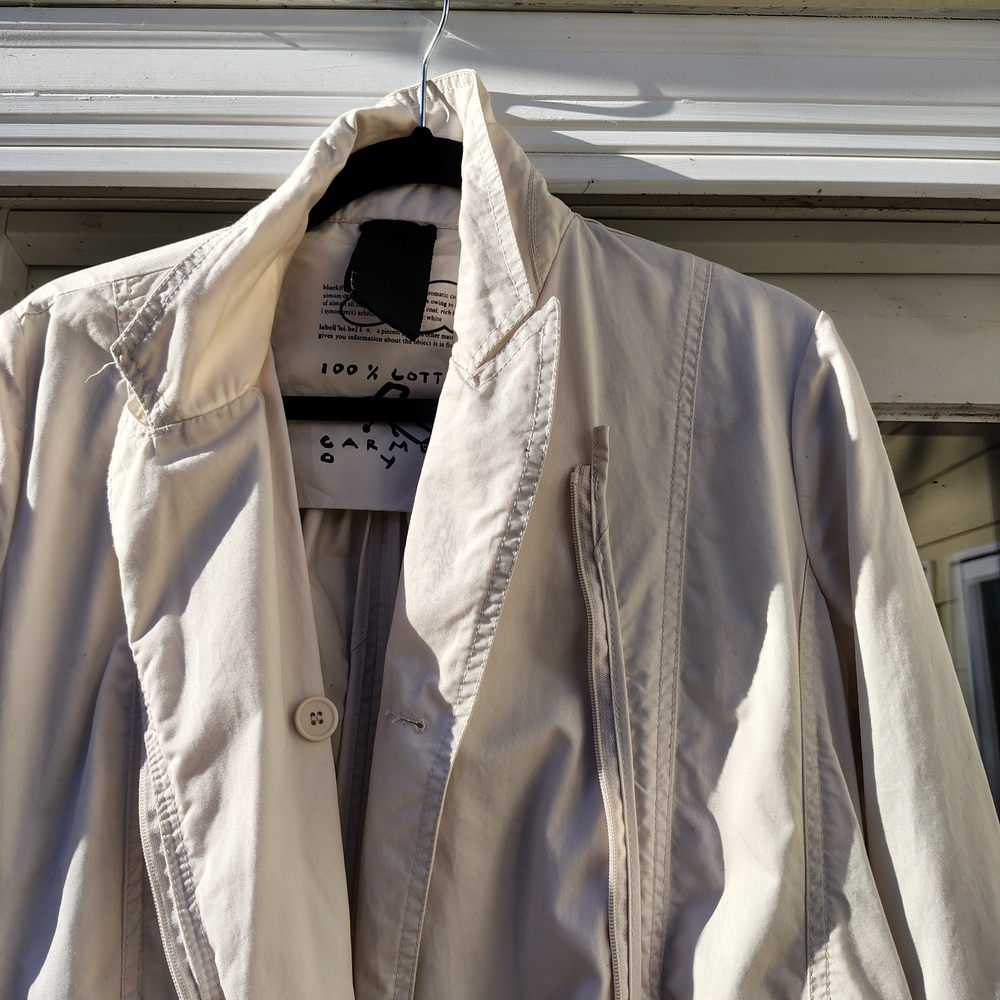 Rundholz Beige Utility Trapeze Multi Zipper Jacket for Women - Picture 6 of 15